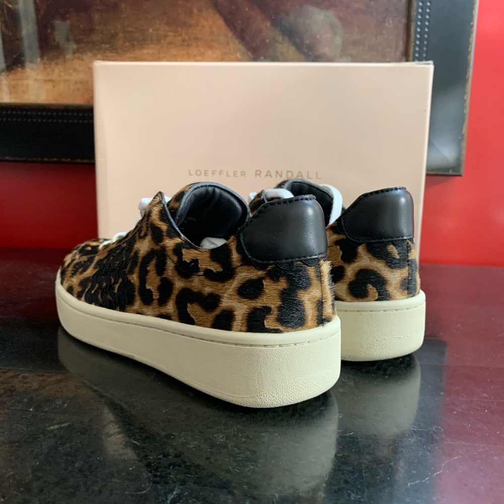 Loeffler Randall NIB! Leopard Sneakers $395 - Picture 15 of 16